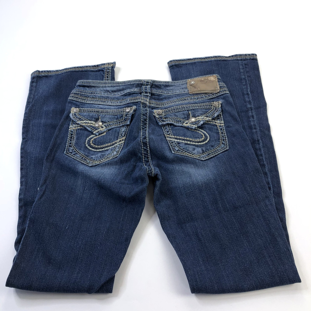Silver Jeans Suki Surplus Bootcut 27x34 (Fits 28W 32L) Low Rise Denim